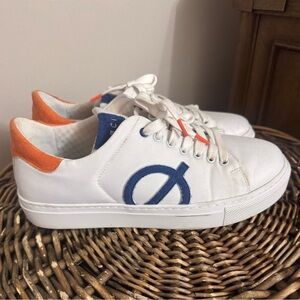 Loci White, Orange and Navy Sneakers